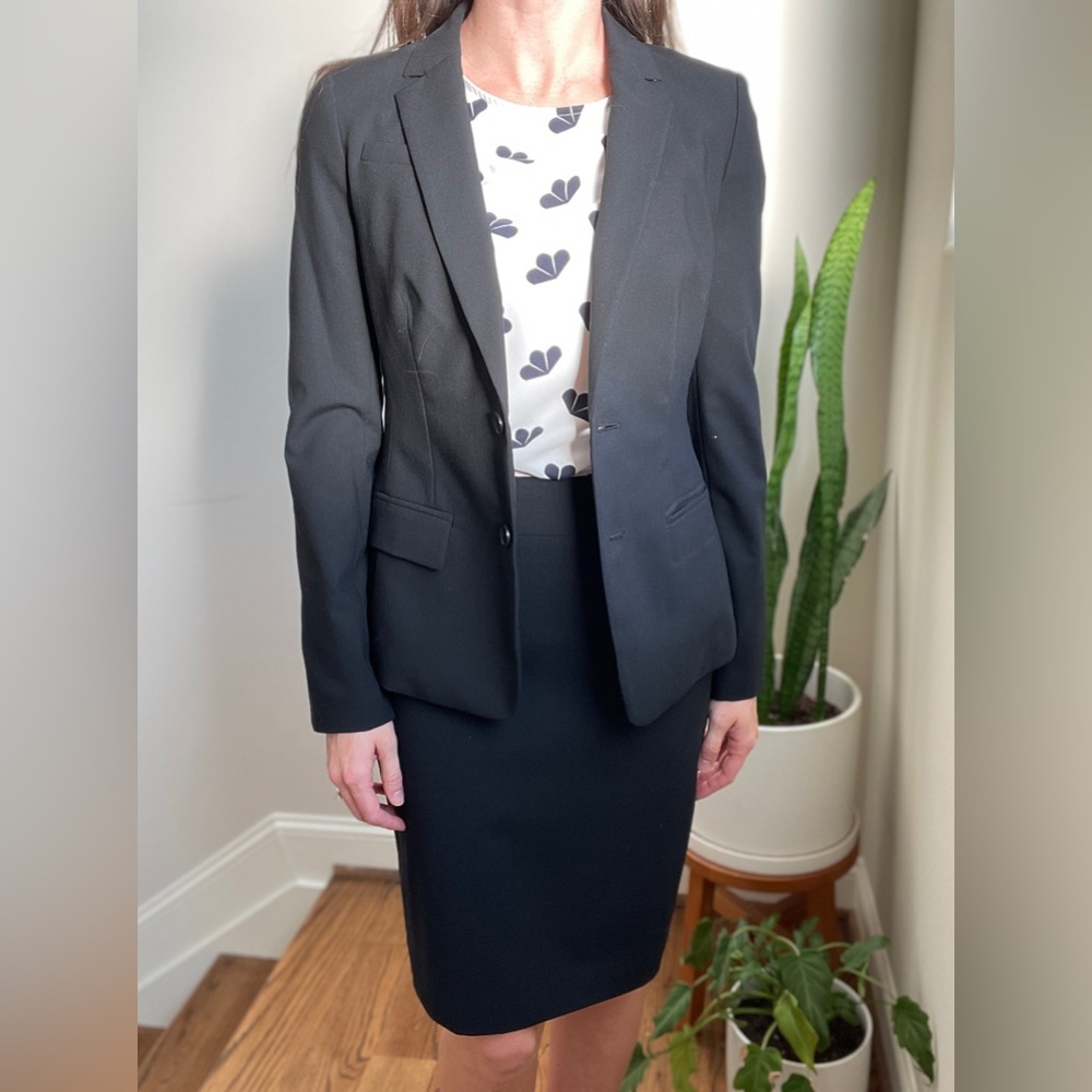 Banana Republic 2-piece black skirt suit